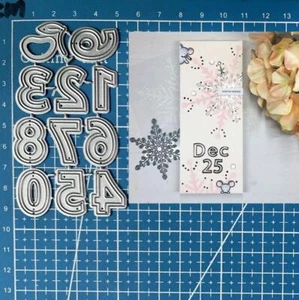 Numbers Metal Cutting Dies DIY Scrapbooking Embossing Paper Card Crafts Stencils - Picture 1 of 3
