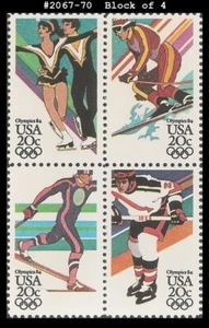 Juegos Olímpicos de Invierno USA4 #2067-70 MNH BL4 - Imagen 1 de 1