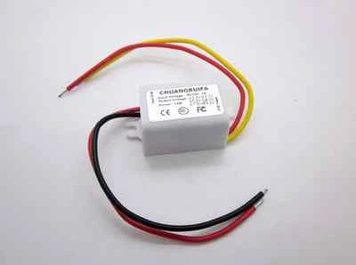 CHUANGRUIFA DC/DC 15W Converter 12V Step down to 9V 3A Power Supply Module Auto Recovery
