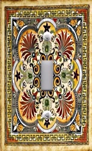 Light Switch Plate & Outlet Covers ITALIAN TILE 01 - Home Decor - Picture 1 of 26