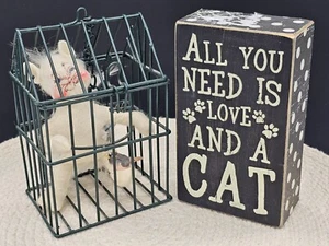 Annalee Cat Cagey Companions Cage Sponsor Exclusive Mobilitee Dolls USA 1573 - Picture 1 of 11
