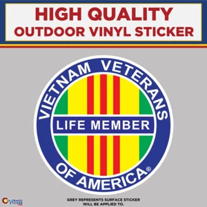 Pegatinas de vinilo de alta calidad de miembro veterano de Vietnam - Imagen 1 de 1