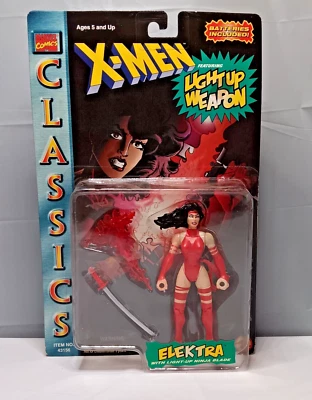 NUEVO Toy Biz Marvel Classics X-Men Elektra Figura de Acción con Arma Iluminada 96' Foto 1 de 4