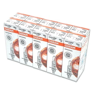 Osram ORIGINAL OEM H1 bombillas halógenas para faros 64150 12V 55W DOT paquete a granel de 10 - Imagen 1 de 8