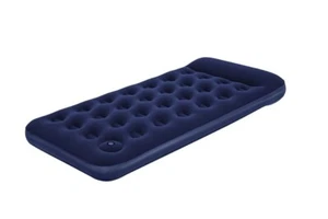 Colchón Individual Inflable 188x99x28cm Flocado Colchoneta Bomba A Pie Dfh - Imagen 1 de 1