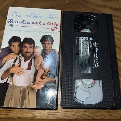 Three Men and a Baby (VHS, 1995) Tom Selleck Steve Guttenberg Ted Danson Foto 1 de 2