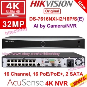 NEW HIKVISION 16CH NVR AcuSense 16POE 4K 32MP Video Recorder DS-7616NXI-I2/16P/S - Picture 1 of 9