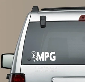 F@CK MPG Stick Figure Decal Sticker Vinyl Import Drift Import rzr Screw Diesel - Imagen 1 de 1