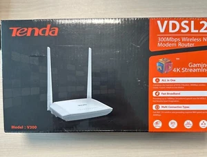 Tenda VDSL2 Wireless N Modem Router 300 MBPS for Gaming and 4K Streaming - Picture 1 of 4