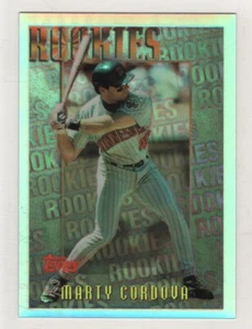 1996 Topps Mystery Finest Refractor #05 Marty Cordova Minnesota Twins Insert #5 - Picture 1 of 1