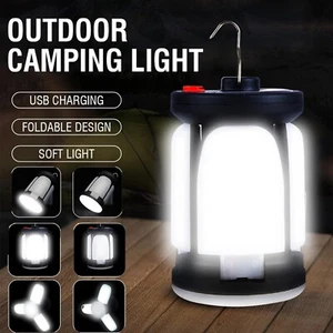 High Power Solar LED Camping Lantern, Rechargeable, Power Bank, 1000lm - Picture 1 of 7