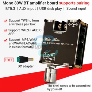 ZK-301B Mono Channel 30W Bluetooth 5.3 Stereo Audio Amplifier Board Module TWS - Bild 1 von 16