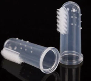 2pcs Teeth Care Soft Oral Pet Finger Toothbrush Dog Brush Dental Cat - Picture 1 of 2