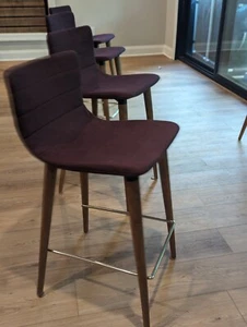 4 Purple Mid Century Jericho Counter Stool - Picture 1 of 5