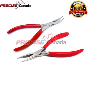 Micro Rings Hair Extensions Pliers Tool Straight and Curved Nose Plier - Picture 1 of 3