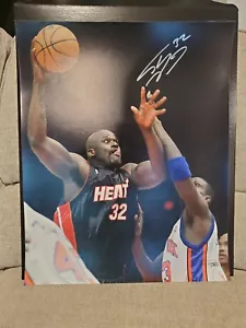 Shaquille O'Neal Miami Heat Signed 16x20 Autographed Fanatics Authenticated COA - Picture 1 of 13