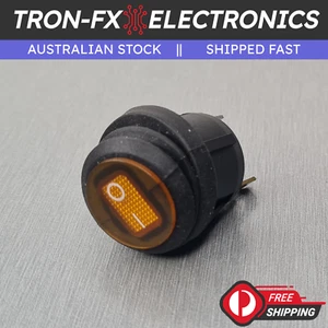 1PCS KCD1 SPST Yellow LED ON-OFF Waterproof Rocker Switch 6A 250V Maintained 3P - Picture 1 of 6