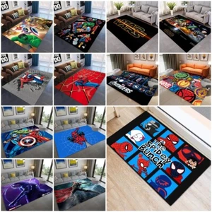 The Avengers Spiderman Superhero Floor Mat Doormat Living Room Bedroom Carpet - Picture 1 of 14