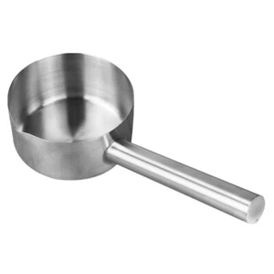 Cucchiaio acqua acciaio inox ispessito mestolo bambino manico lungo mestolo - Foto 1 di 12