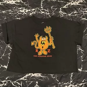 Rob Zombie Sinister Urge Devil band shirt Y2K retro halloween Crop Top XL - Picture 1 of 5