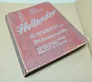 1954 THE HOLLANDER INTERCHANGE MANUAL 20th Anniversary Edition - Foto 1 di 7