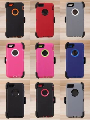 iPhone 6 iPhone 6s 4.7" Defender Shockproof Hard Shell Case w/Holster Belt Clip - Image 1 of 4