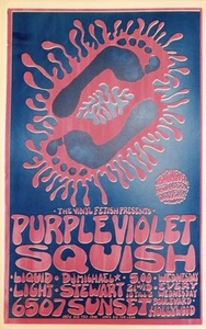 "PURPLE VIOLET / SQUISH / LIQUID" Affiche U.S. originale entoilée 41x63cm - Picture 1 of 1
