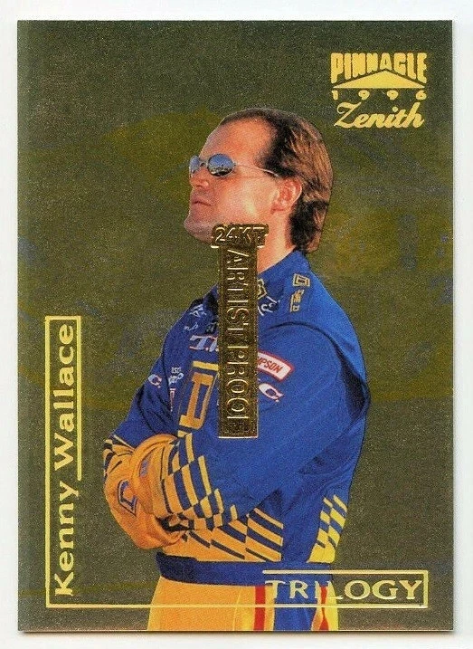 Kenny Wallace 1996 Zenith 24KT Gold Artist Proof Parallel Insert Card #81 AP - Image 1 of 1