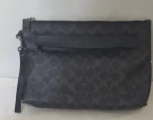 Borsa da trasporto Coach in tela firmata f29508 con polso - Foto 1 di 8