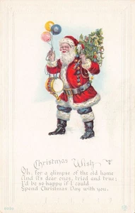 # K2174   CHRISTMAS     POSTCARD,  SANTA - Picture 1 of 2