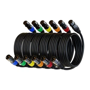 XLR-Kabel, Mikrofonkabel 1,5 Fuß 6 Packungen, kurz 6er-Pack 1,5 Fuß  - Bild 1 von 6