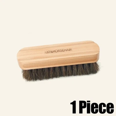 Cepillo de limpieza de coche de cuero crin de caballo genuino herramienta de cepillo suave para detalles de coche Foto 1 de 4