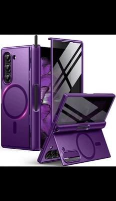 Funda magnética BERFY para Samsung Galaxy Z plegable 6 con protector de pantalla de privacidad Foto 1 de 4