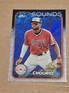 2024 JACKSON CHOURIO TOPPS PRO DEBUT ROOKIE CARD RC PD-104 SPARKLE /175 BREWERS - Bild 1 von 3