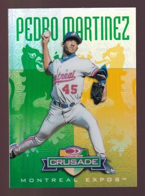 Donruss Crusade Green 1998/250 Pedro Martínez #85 Boston Red Sox Salón de la fama Foto 1 de 2