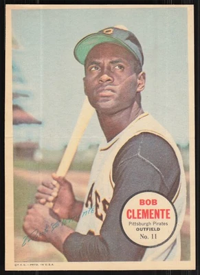 Póster pin-up Bob Clemente 1967 Topps #11 tarjeta TCCCX RLW A Foto 1 de 2