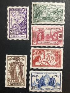 64. Cameroun , 1937，SC#217-222，MLH - Picture 1 of 2