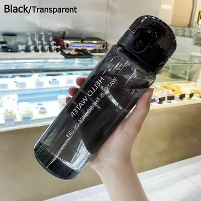 Sports Water Bottle 780ml Portable Gym Travel Leakproof Frosted Drinking Clear Foto 1 de 4