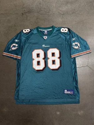 Camiseta deportiva vintage Y2K Miami Dolphins Cris Carter #88 Reebok NFL para hombre XL Foto 1 de 4