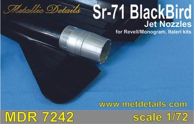MDR7242 SR-71 Metallic Details Blackbird Jet nozzles-Metallic Details 1/72 - Photo 1/4