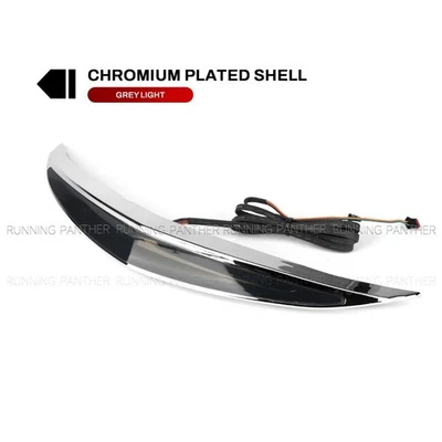 Motorrad Top Box LED Koffer Lampe Blinker Bremslicht Honda Chrom Grau - Bild 1 von 4