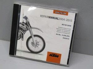 2004 2015 KTM 85 SX XC 105 SX XC OEM REPAIR MANUAL DVD CD - Picture 1 of 2