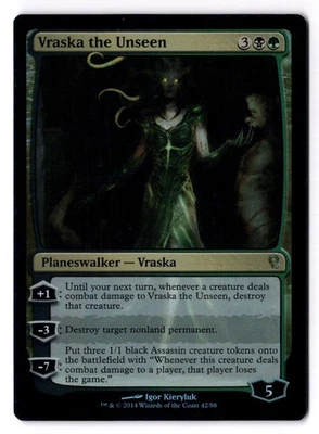 Vraska, The Unseen LP* FOIL Duel Decks Jace vs. Vraska 42/88 mtg -UnltdCards - Image 1 of 2