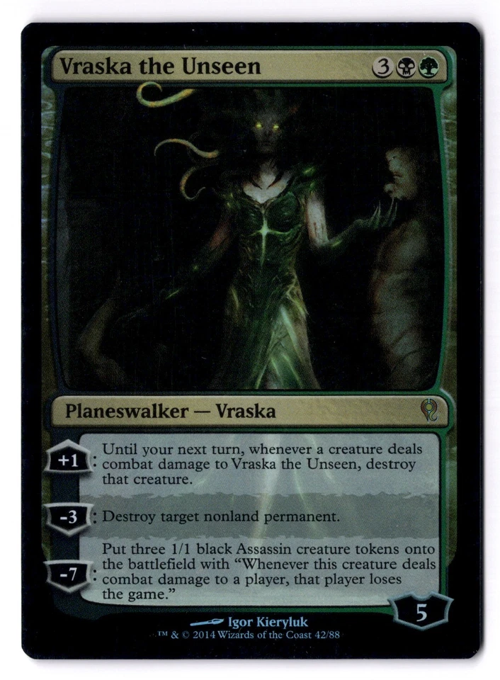 Vraska, The Unseen LP* FOIL Duel Decks Jace vs. Vraska 42/88 mtg -UnltdCards - Image 1 of 2