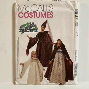 McCalls 8937 Costume Sewing Pattern, Girls 10-12, Wizard, Angel, Hooded Cape - Picture 1 of 2