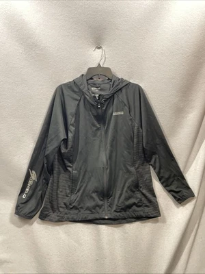 Chaqueta deportiva Skechers Performance para mujer talla 2XL negra con cremallera completa Foto 1 de 4