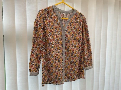 Lovely Cotton Blouse , M&co Size 10 , Excellent Condition - Image 1 of 4