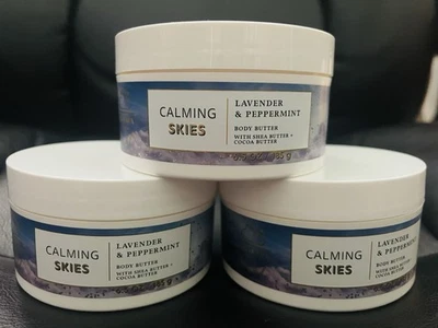 3/BATH & BODY WORKS CALMANTE CIELOS LAVANDA Y MENTA MANTECA CORPORAL 6,5 OZ NUEVO Foto 1 de 3