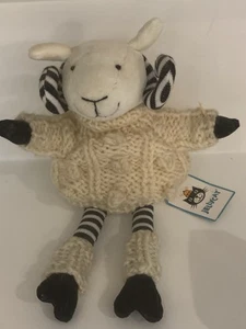 Jellycat weiß und schwarz Pullover Darling Ram Sheep - selten nicht mehr produziert mit Etikett  - Bild 1 von 5