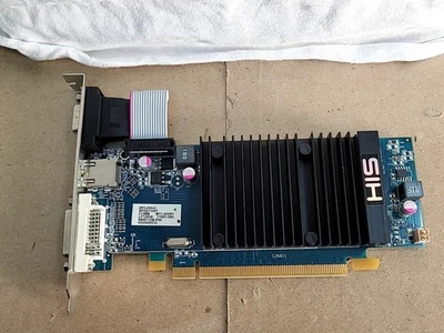 HIS SP3-43H-C SP3G11001 Video Card PCIe 512MB VGA HDMI DVI - Image 1 of 2